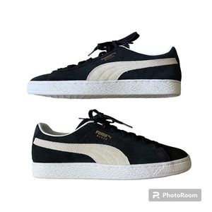 Men's Puma Classic Suede Sneaker in Black Size 9.5